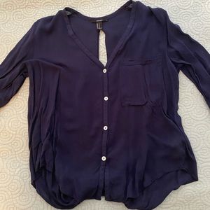 Open Back Button Up